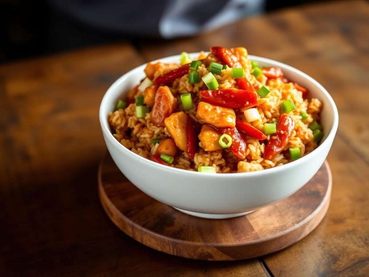 Schezwan Chicken Fried Rice